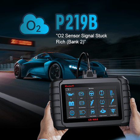 iCarsoft CR MAX: Best OBD2 Scanner for P219B Code Diagnostics - iCarsoft-us