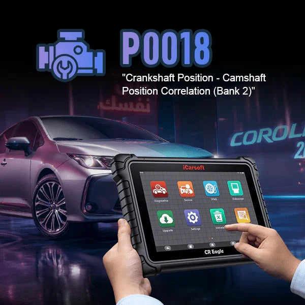 P0018: Crankshaft Position - Camshaft Position Correlation Error (Bank 2, Sensor A) - In-Depth Analysis and Case Studies - iCarsoft-us