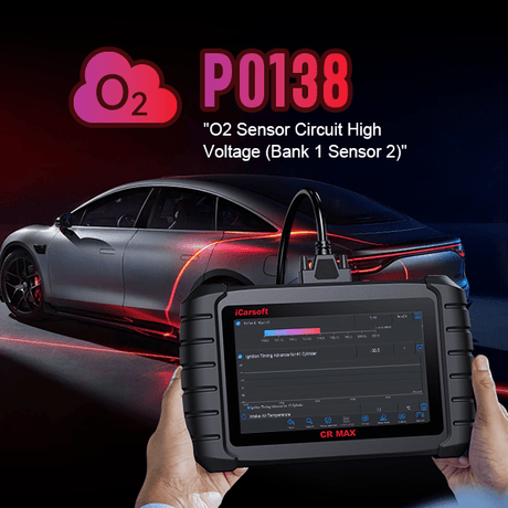 P0138: O2 Sensor Circuit High Voltage - Bank 1, Sensor 2 - iCarsoft-us