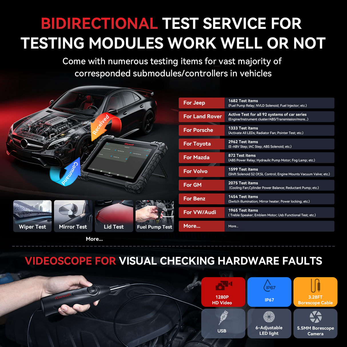 iCarsoft CR Eagle P 2026 Car Diagnostic Tool