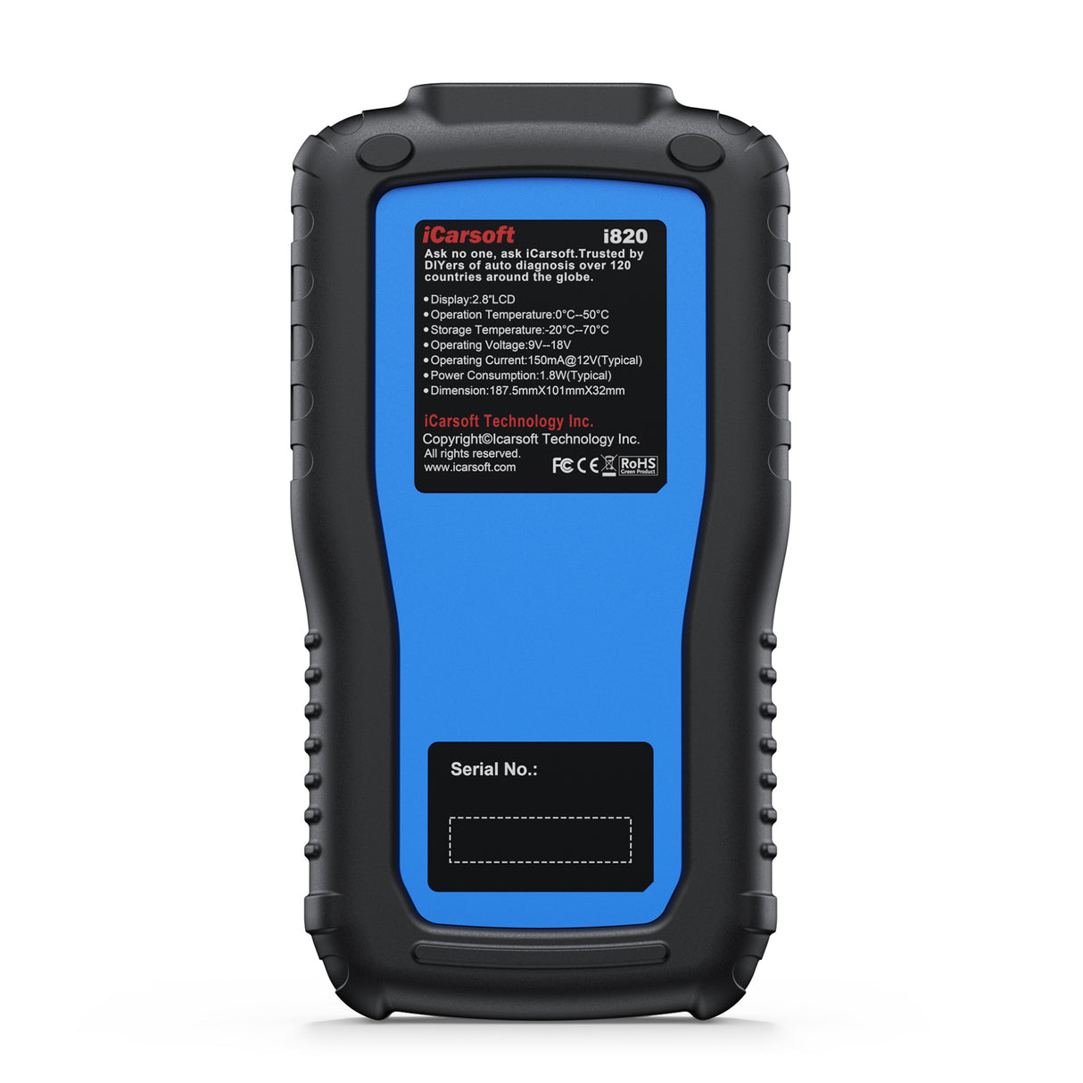 iCarsoft i820 OBDII/EOBD/CAN Diagnostic Tool