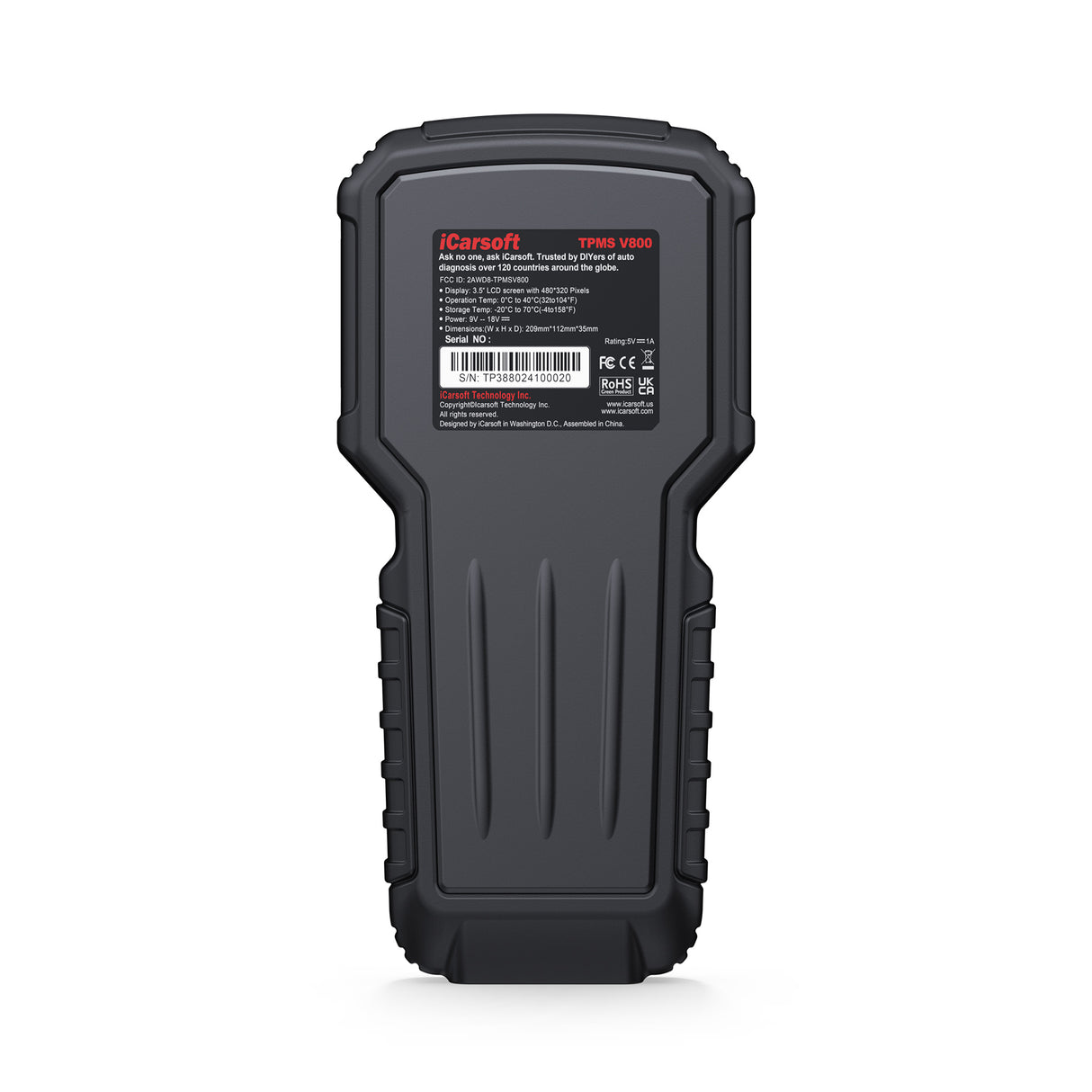 iCarsoft TPMS V800 – TPMS Programming & OBDII Diagnostic Tool