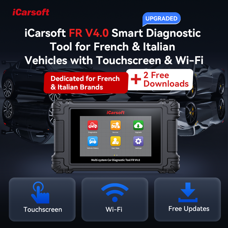 iCarsoft FR V4.0 for French and Italia Vehicle Makes with Touchscreen & Wifi