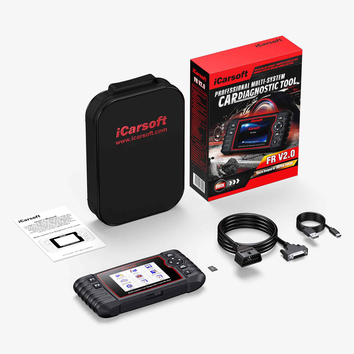iCarsoft FR V2.0 Car Diagnostic Tool For Citroen/Peugeot/Renault/Fiat/Alfa Romeo