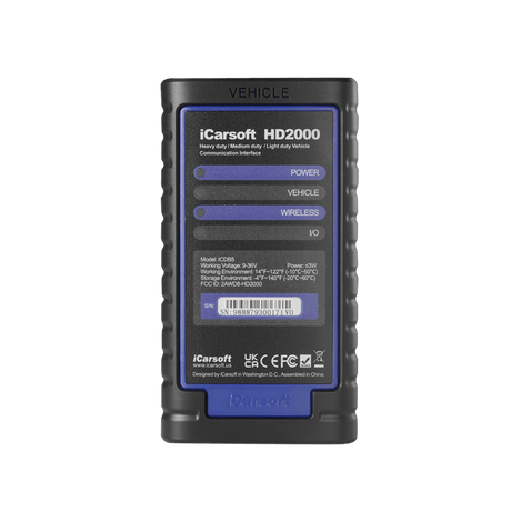 iCarsoft HD2000 Heavy Duty Truck Package