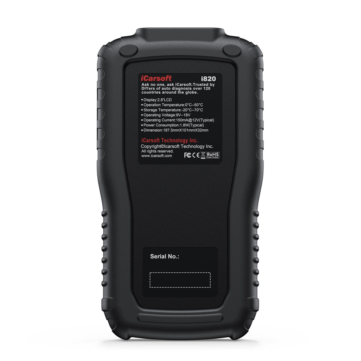 iCarsoft i820 OBDII/EOBD/CAN Diagnostic Tool