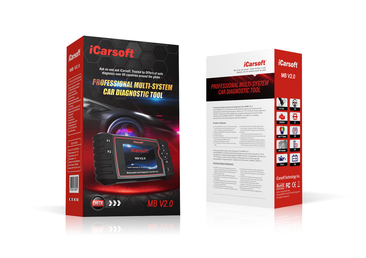 iCarsoft MB V2.0 Car Diagnostic Tool For Mercedes-Benz/Sprinter/Smart