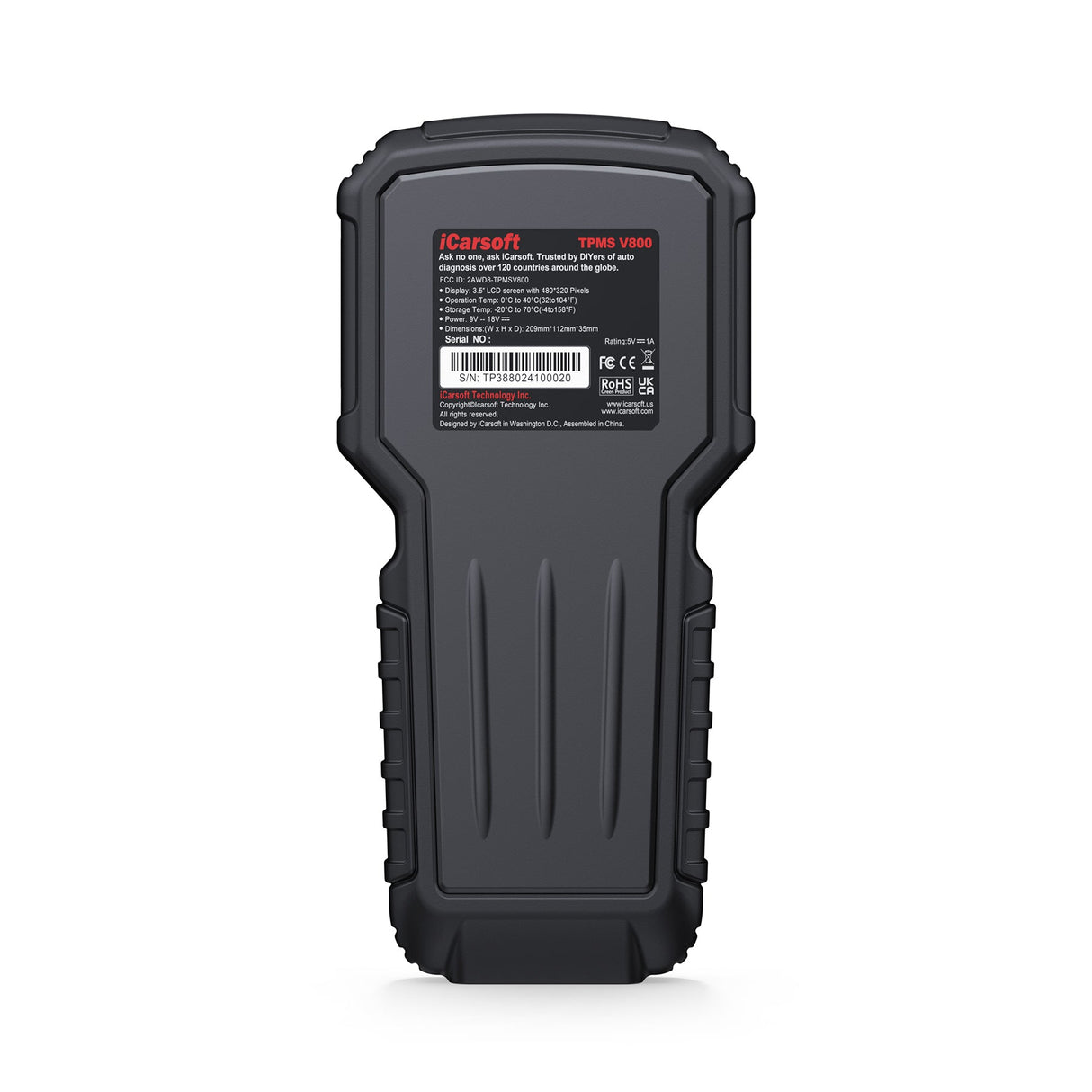 iCarsoft TPMS V800 – TPMS Programming & OBDII Diagnostic Tool