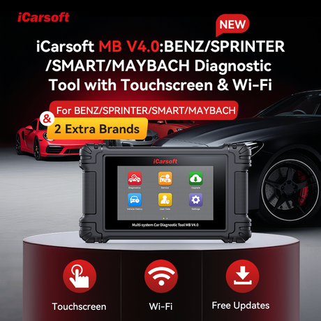 iCarsoft MB V4.0 – Advanced Diagnostic Tool for Mercedes-Benz, Sprinter ...