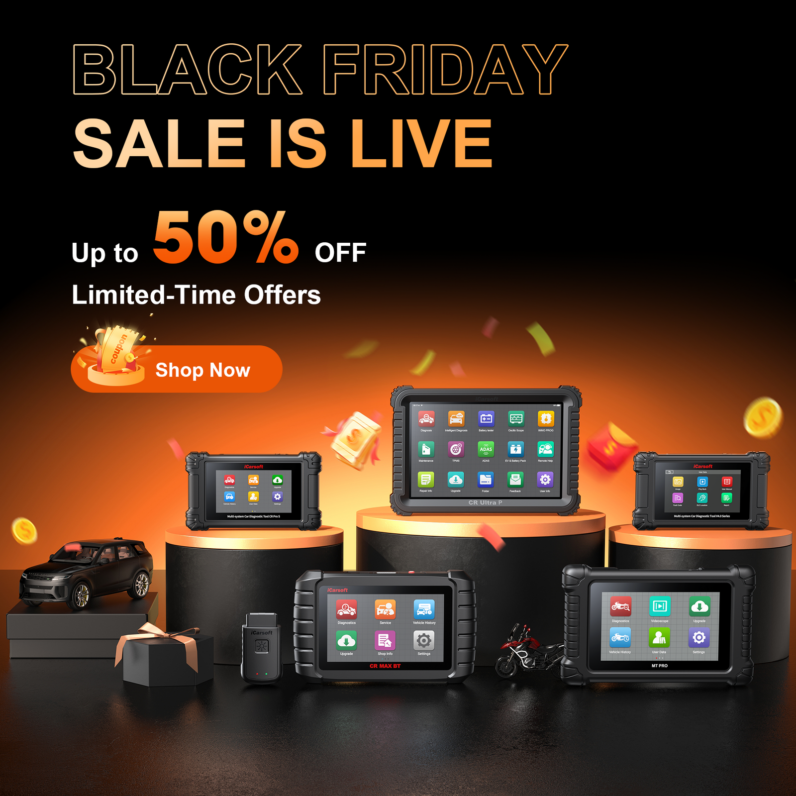 Black Friday 2025: iCarsoft’s Biggest Sale of the Year — Up to 50% OFF!