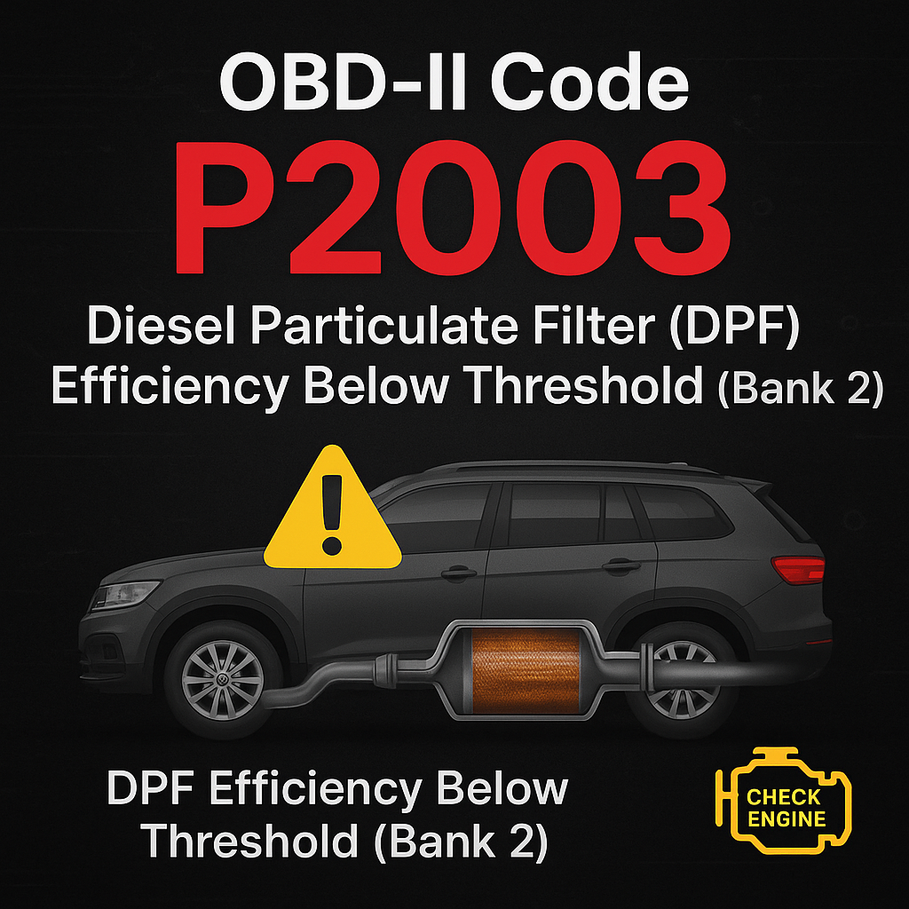 OBD-II Code P2003: Intake Manifold Runner Control Circuit/Open (Bank 1)