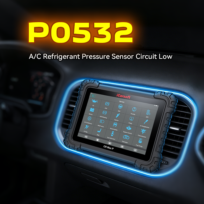 Ford F250 HVAC trouble codes P0530 P0531 P0532 scan tool diagnostic display