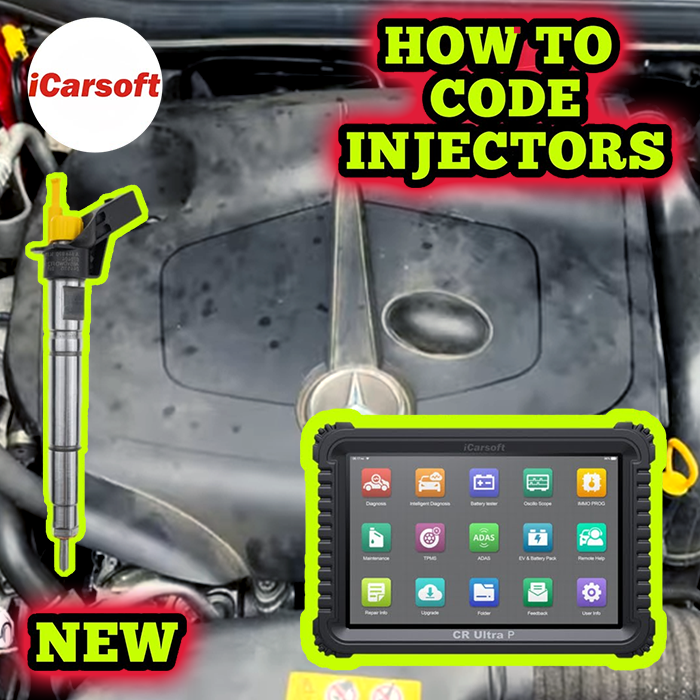 🚗 How to Code Diesel Injectors on Mercedes Using iCarsoft CR ULTRA P