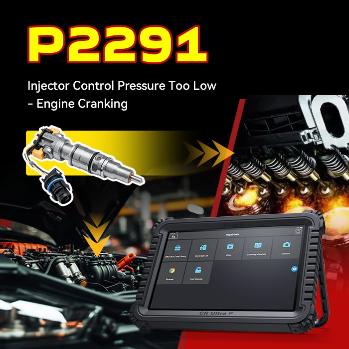 P2291 Code Fix: Injector Control Pressure Too Low (Engine Cranking)