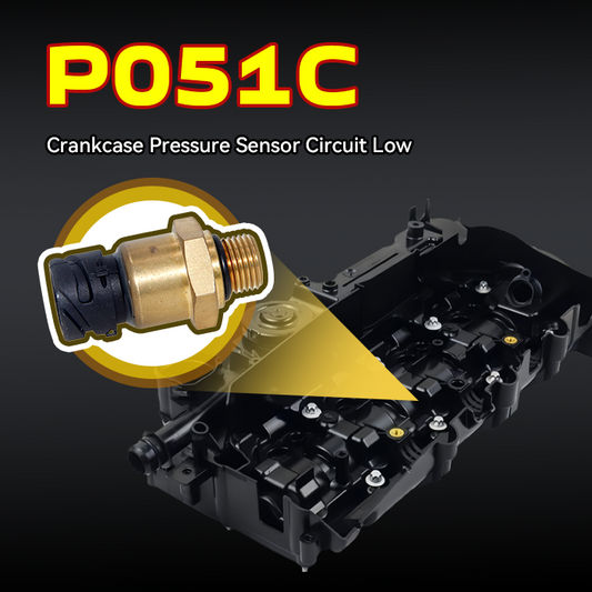 P051C Code: Crankcase Pressure Sensor Circuit Low