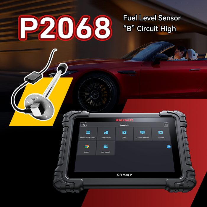 P2068 Code: Fuel Level Sensor B Circuit High