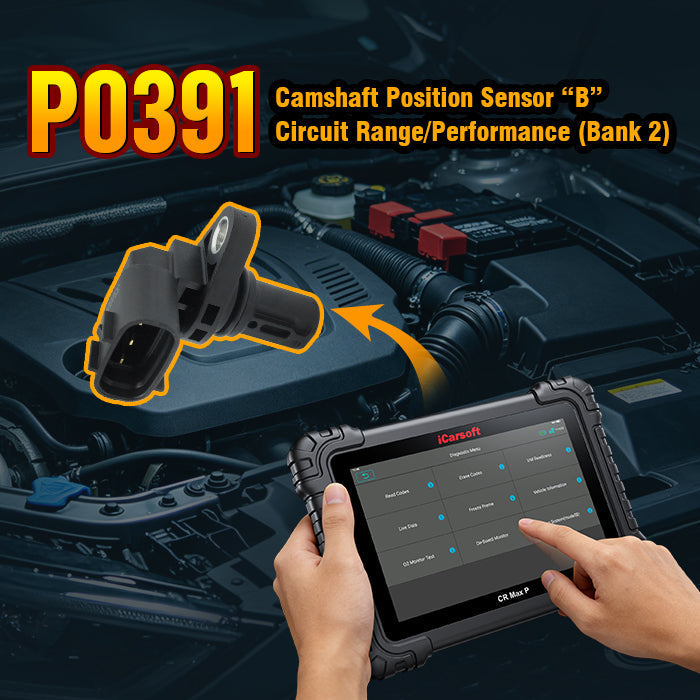 P0391 Code: Camshaft Position Sensor B Circuit Range/Performance (Bank 2)
