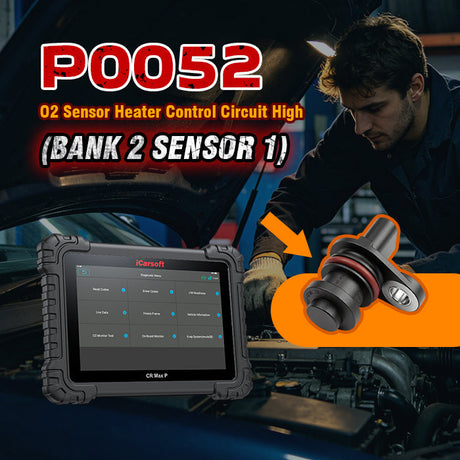 P0052 Code: HO2S Heater Control Circuit High (Bank 2 Sensor 1)
