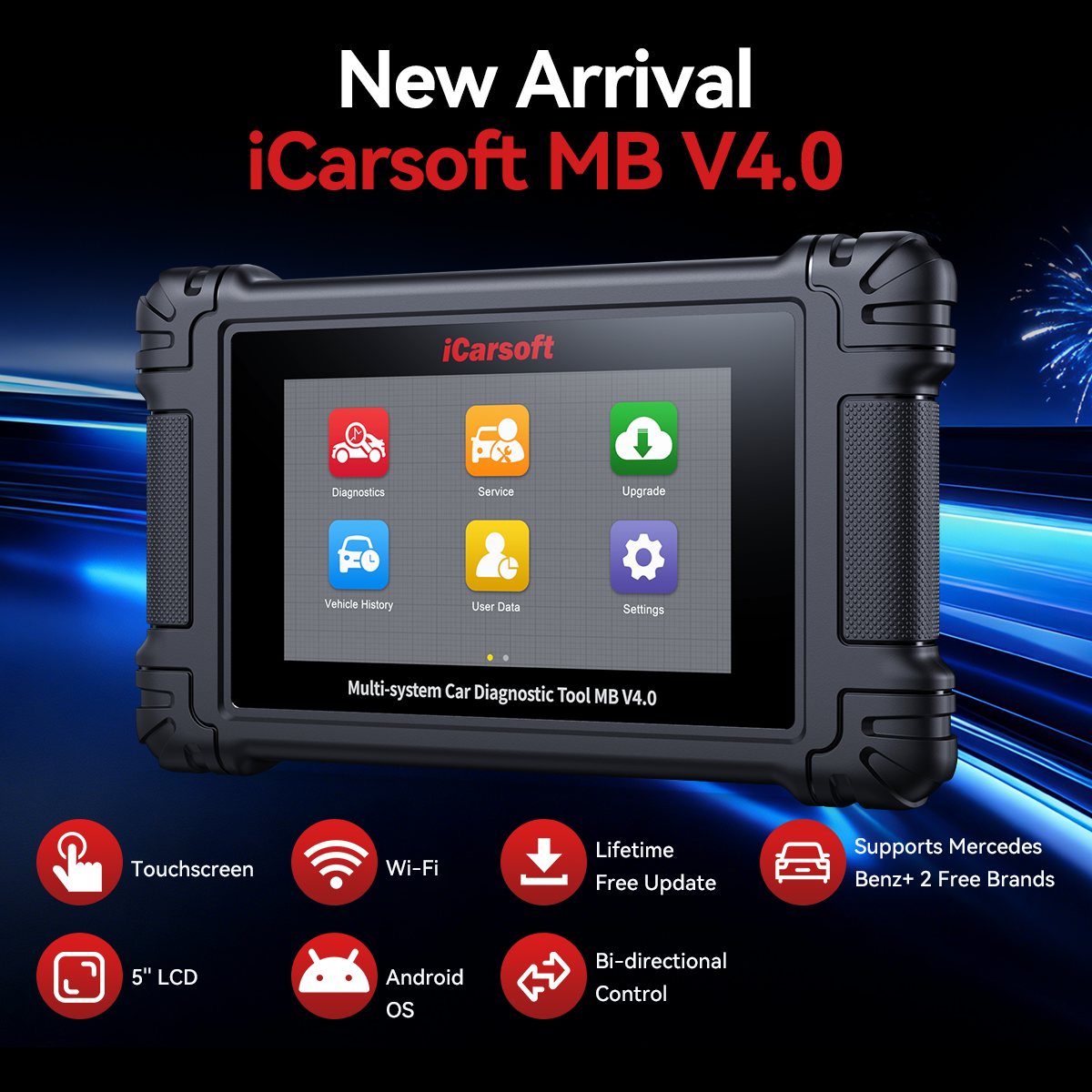 iCarsoft MB V4.0 vs V3.0: Wi-Fi, Touchscreen & 2 Free Makes Comparison