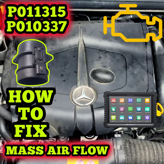 🚗 Mercedes P011315 & P010337 — Intake Air Temperature and MAF Sensor Faults Explained