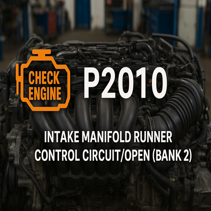 OBD-II Code P2010: Intake Manifold Runner Control Circuit/Open (Bank 2)