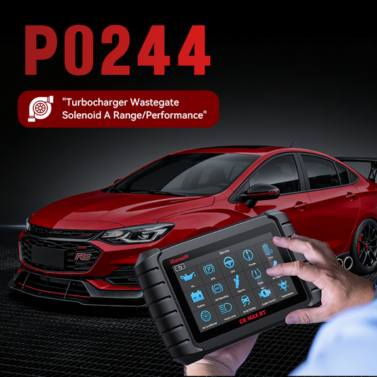 Understanding and Resolving P0244 Code with iCarsoft CR-MAX BT