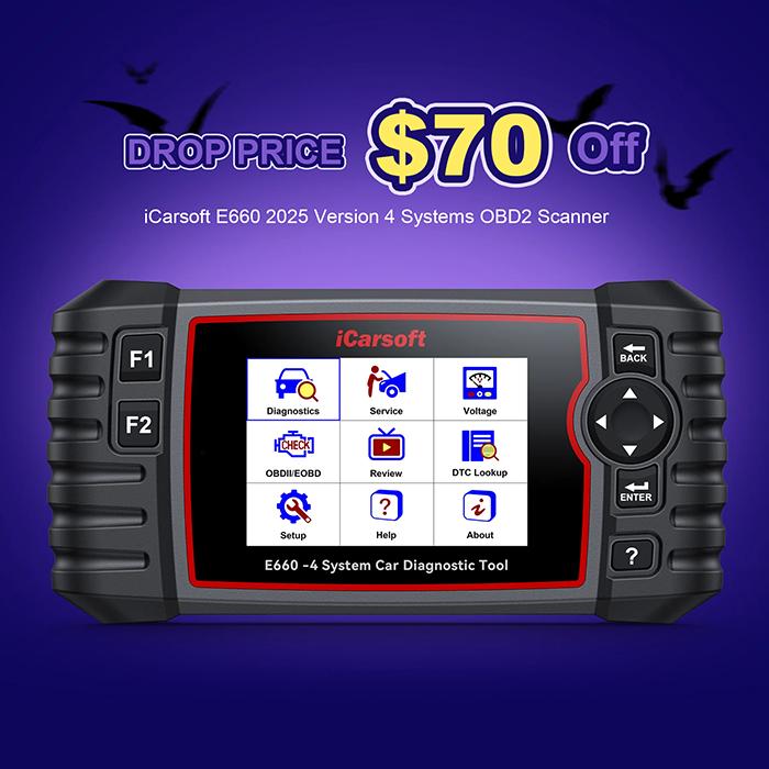 🧰 iCarsoft E660: Professional Multi-System Diagnostic Tool for Home Mechanics and Pros