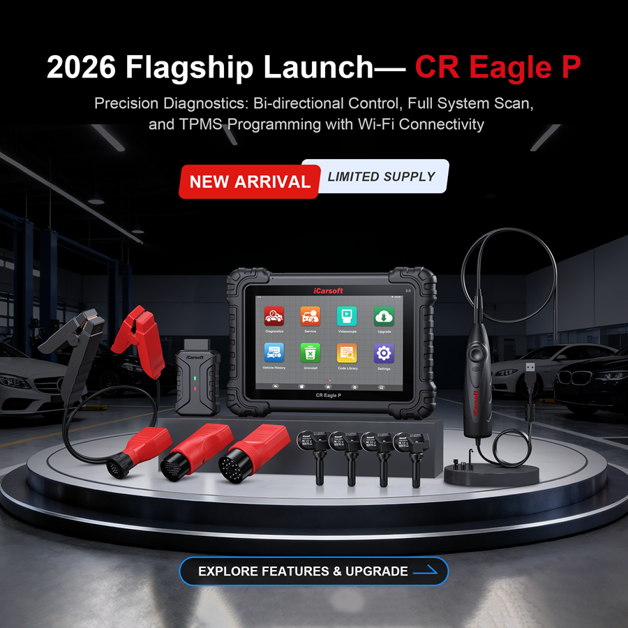 iCarsoft CR Eagle P: OE-Level Scanner & All-in-One Workshop Kit