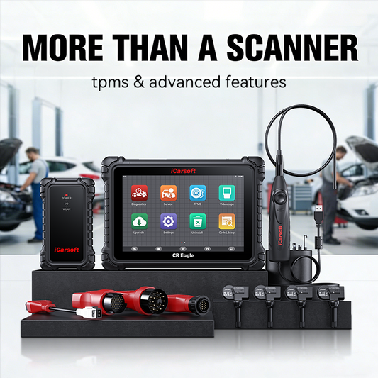 More Than a Scanner: TPMS, Videoscope & Reports on iCarsoft CR Eagle