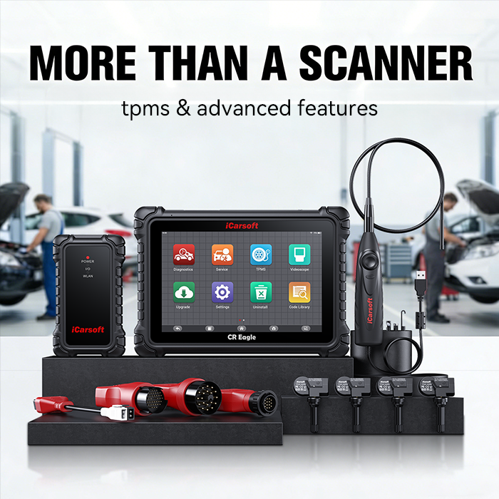 More Than a Scanner: TPMS, Videoscope & Reports on iCarsoft CR Eagle