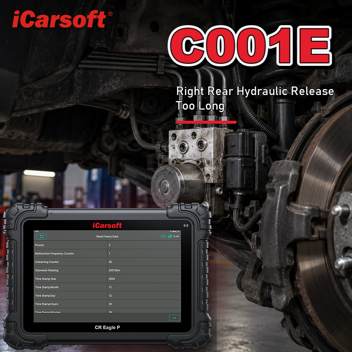 C001E right rear hydraulic release too long diagnosis and repair guide