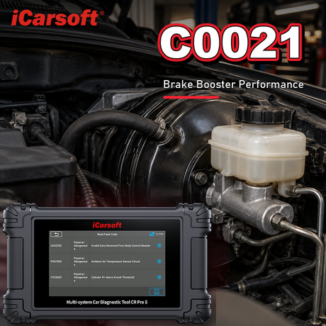 C0021 brake booster performance diagnosis and repair guide