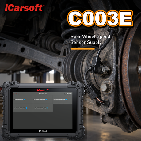 C003E rear wheel speed sensor supply diagnosis and repair guide