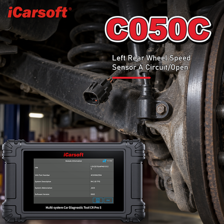 C050C chevrolet left rear wss checks diagnosis and repair guide