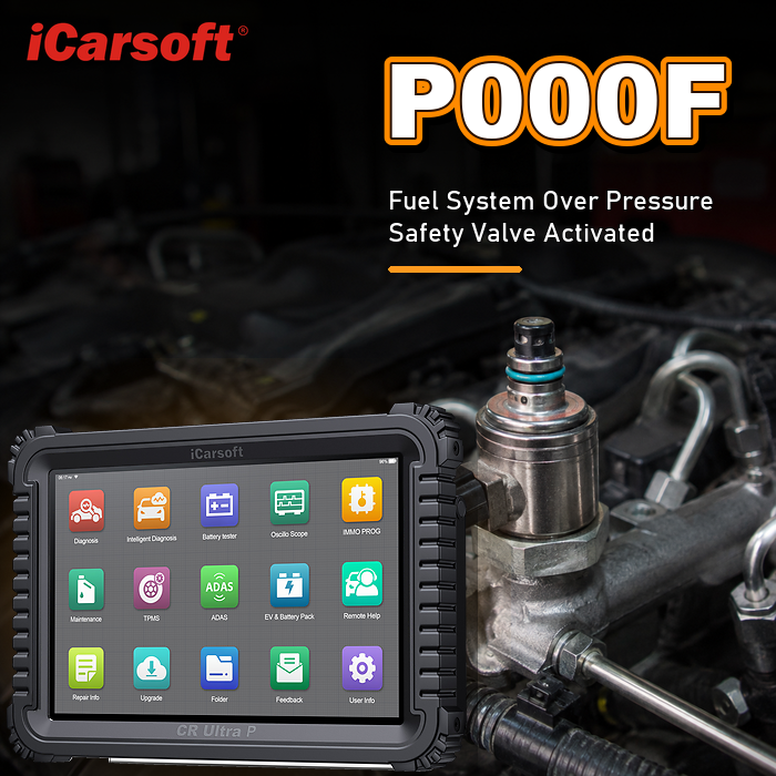 P000F fuel system over pressure safety valve activated diagnosis and repair guide