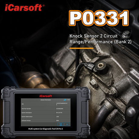 P0331 knock sensor 2 circuit range performance bank 2 diagnosis and repair guide