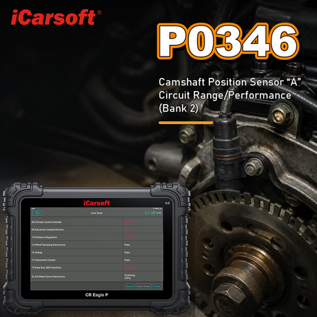 P0346 camshaft position sensor A circuit range performance bank 2 diagnosis and repair guide