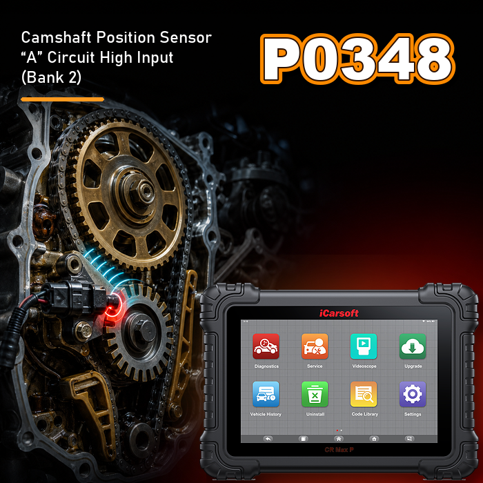 P0348 Code: Camshaft Position Sensor A Circuit High (Bank 2)