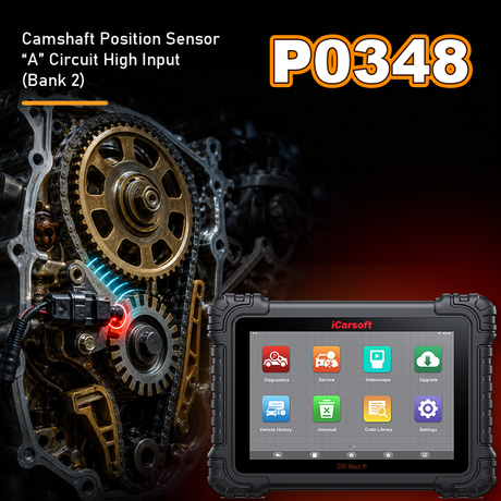 P0348 Code: Camshaft Position Sensor A Circuit High (Bank 2)