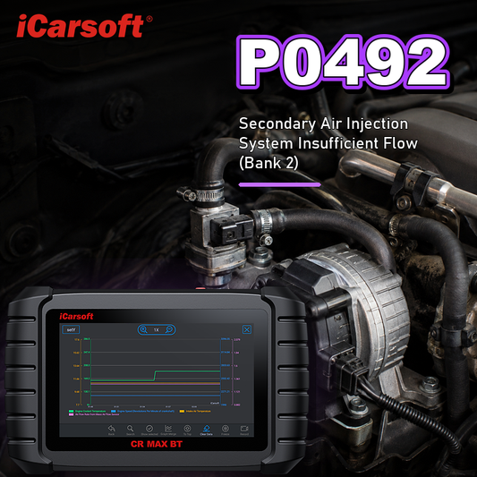 P0492 secondary air injection insufficient flow bank 2 diagnosis and repair guide