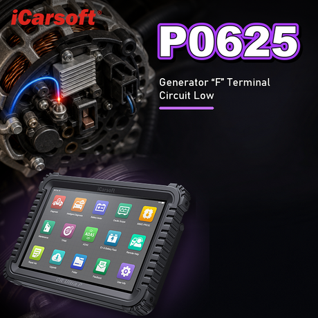 P0625 generator field F terminal circuit low diagnosis and repair guide