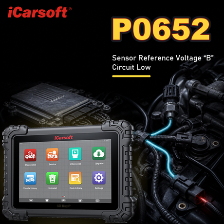 P0652 sensor reference voltage B circuit low diagnosis and repair guide