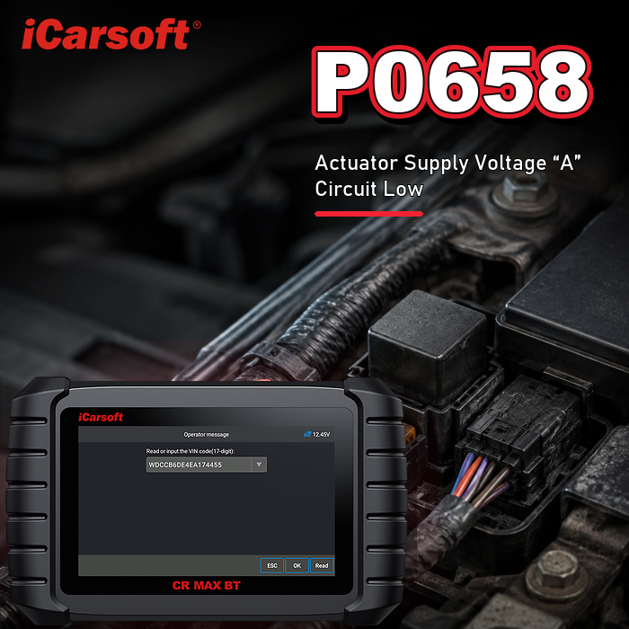 P0658 actuator supply voltage A circuit low diagnosis and repair guide