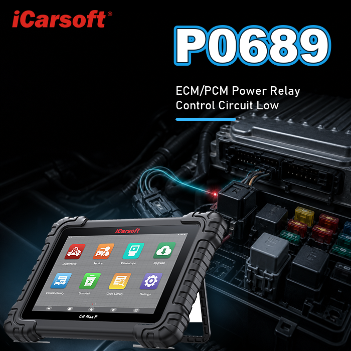P0689 ECM PCM power relay sense circuit low diagnosis and repair guide