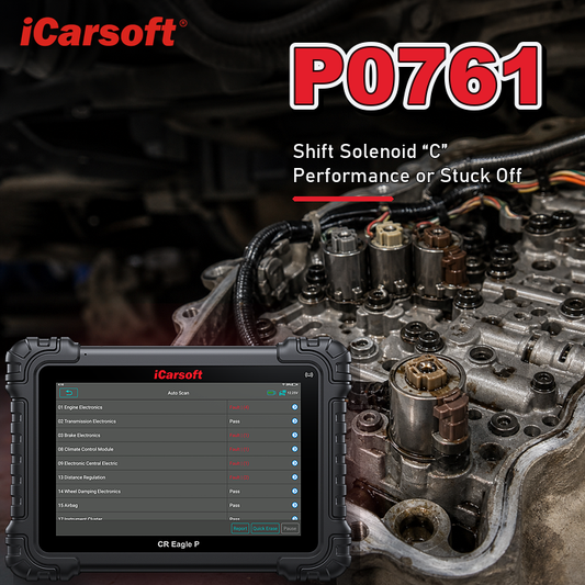 P0761 shift solenoid C performance or stuck off diagnosis and repair guide