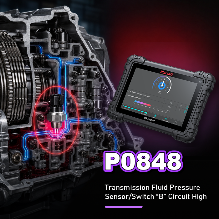 P0848 Code : Transmission Fluid Pressure Sensor B Circuit High