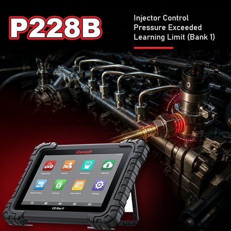 P228B Code: Fuel Pressure Regulator 2 Control — Forced Engine Shutdown
