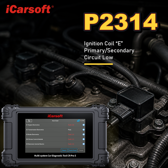 P2314 ignition coil E secondary circuit diagnosis and repair guide