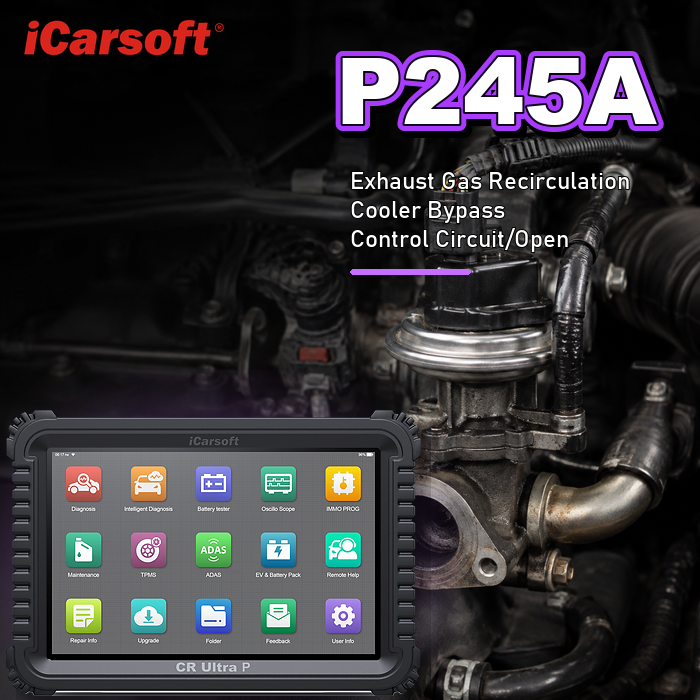 P245A Code: EGR Cooler Bypass Control Circuit Diagnosis
