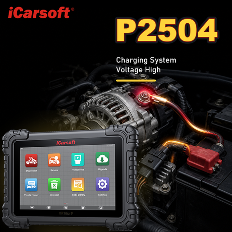 P2504 charging system voltage high diagnosis and repair guide